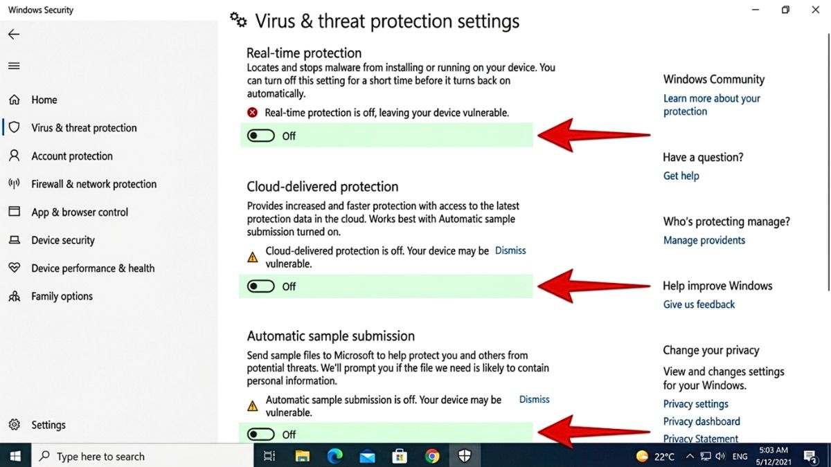 Antivirus KMSPico Disabilitato Confermato - Pronto per Procedere con l'Installazione