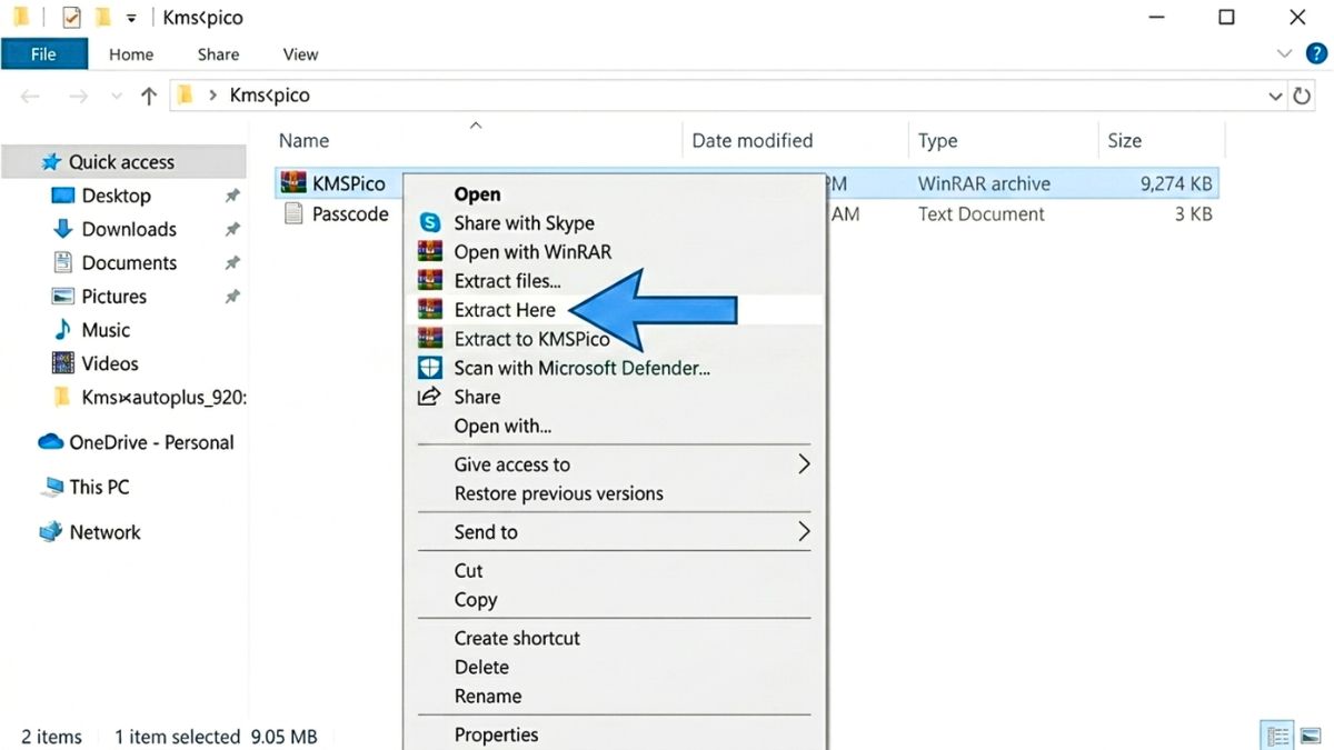 Download ed Estrazione del File ZIP KMSPico - Come Scaricare e Aprire il Pacchetto